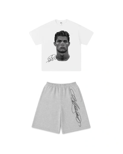 Fit koszulka CR7 + spodenki "lyrics" - SWAGWRLD