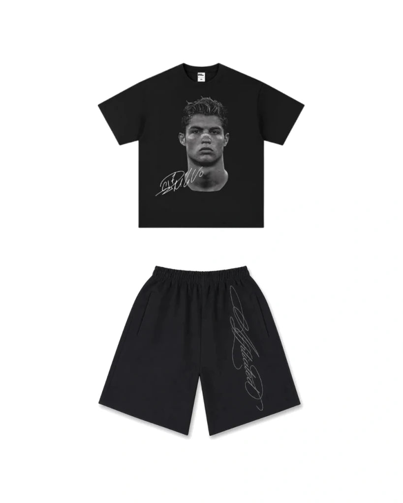 Fit koszulka CR7 + spodenki "lyrics" - SWAGWRLD