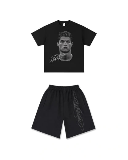 Fit koszulka CR7 + spodenki "lyrics" - SWAGWRLD