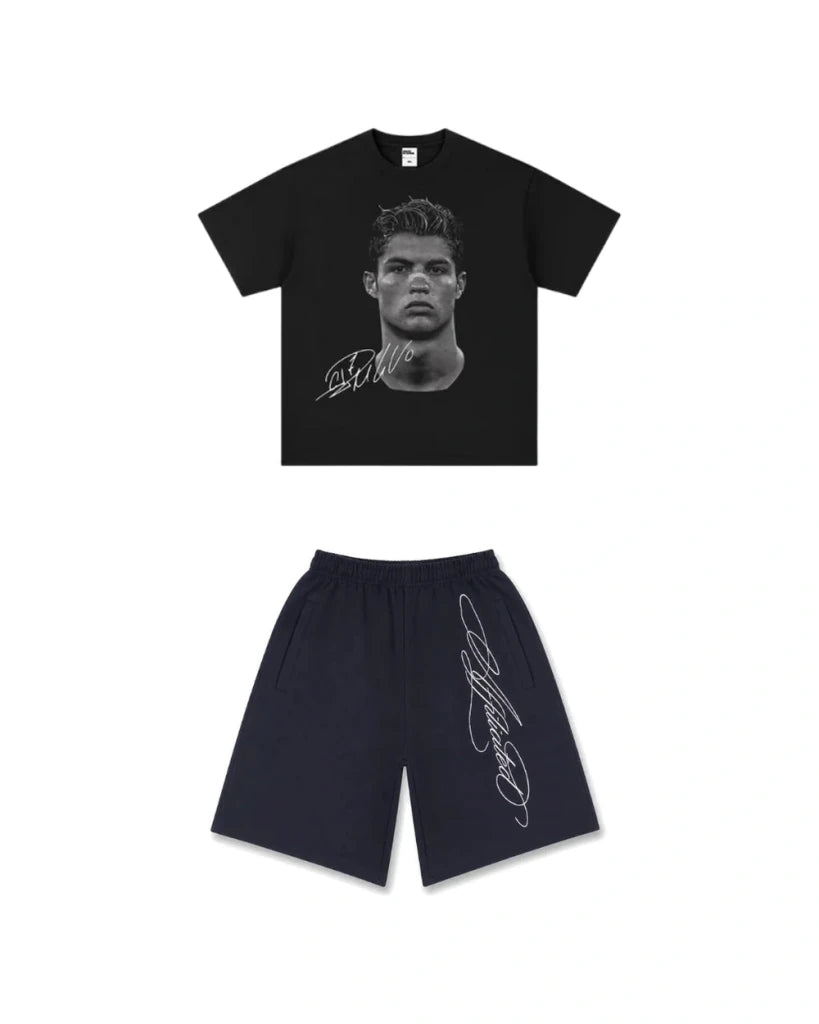 Fit koszulka CR7 + spodenki "lyrics" - SWAGWRLD