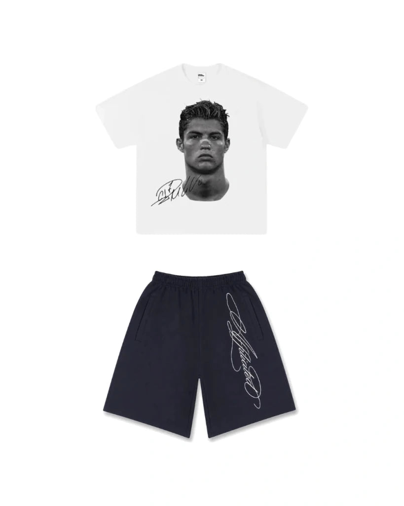 Fit koszulka CR7 + spodenki "lyrics" - SWAGWRLD