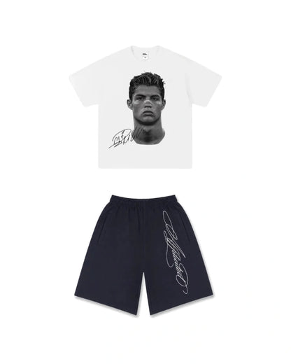 Fit koszulka CR7 + spodenki "lyrics" - SWAGWRLD