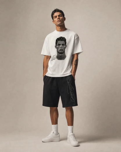 Fit koszulka CR7 + spodenki "lyrics" - SWAGWRLD