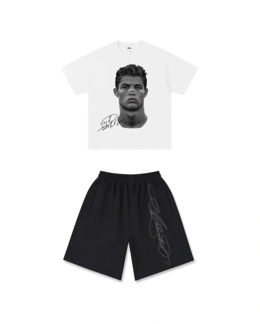 Fit koszulka CR7 + spodenki "lyrics" - SWAGWRLD