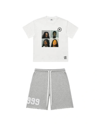 Fit koszulka "MugShots" + spodenki "999" - SWAGWRLD