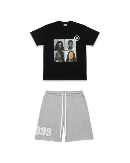 Fit koszulka "MugShots" + spodenki "999" - SWAGWRLD