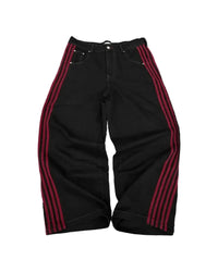 Black - Red Stripes